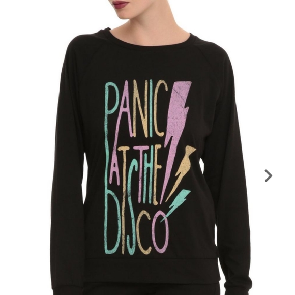 💙 🔥Panic! At the Disco long-sleeve lightning bolt pullover top. - Picture 4 of 9